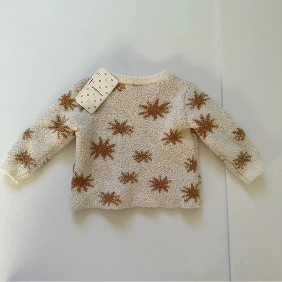 Nordstrom Plush Sweater in Ivory Pristine Stars 3 Months‎ - Picture 4 of 5